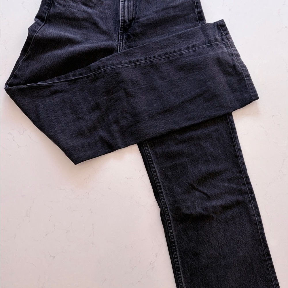 Zara Black Wide-Leg Jeans